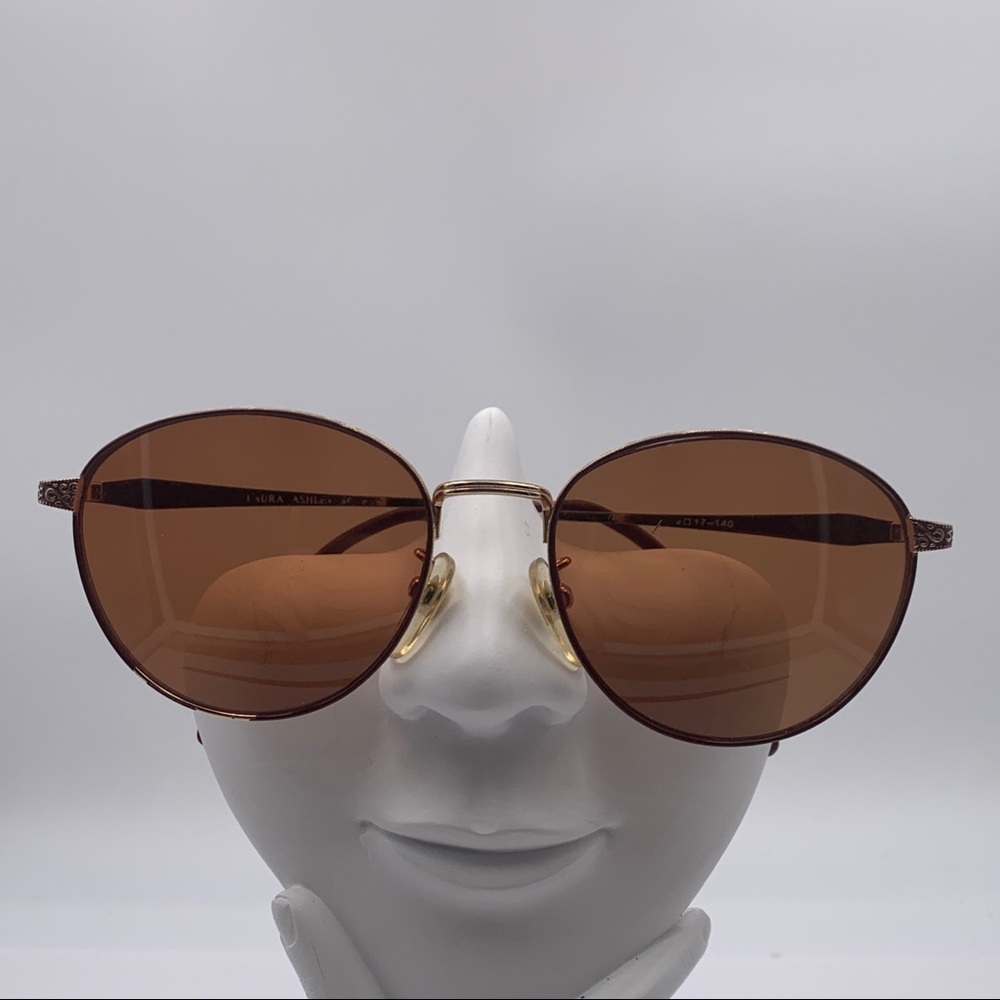 Laura Ashley Gold Oval Sunglasses Frames